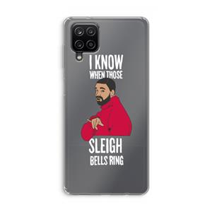 CaseCompany Sleigh Bells Ring: Samsung Galaxy A12 Transparant Hoesje