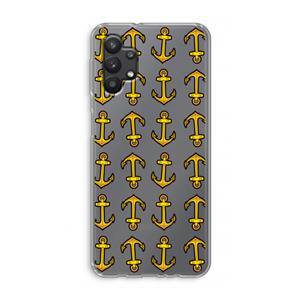 CaseCompany Musketon Anchor: Samsung Galaxy A32 5G Transparant Hoesje