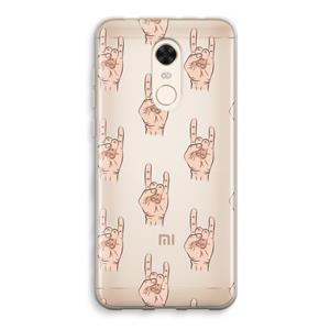 CaseCompany Rock: Xiaomi Redmi 5 Transparant Hoesje