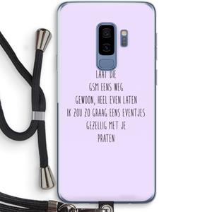 CaseCompany GSM: Samsung Galaxy S9 Plus Transparant Hoesje met koord