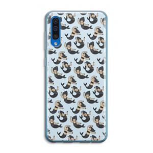 CaseCompany Zeemeermin: Samsung Galaxy A50 Transparant Hoesje