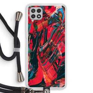 CaseCompany Endless Descent: Samsung Galaxy A22 4G Transparant Hoesje met koord