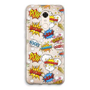 CaseCompany Pow Smack: Xiaomi Redmi 5 Transparant Hoesje