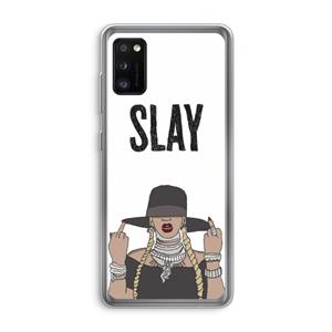 CaseCompany Slay All Day: Samsung Galaxy A41 Transparant Hoesje