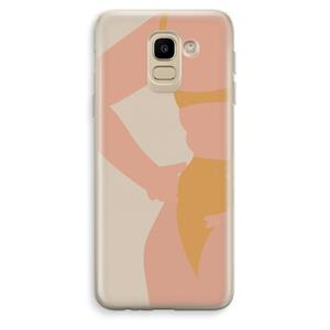 CaseCompany Bikini body: Samsung Galaxy J6 (2018) Transparant Hoesje