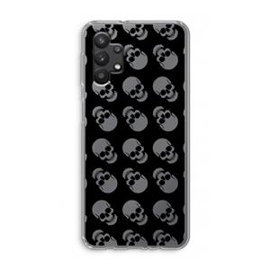 CaseCompany Musketon Skulls: Samsung Galaxy A32 5G Transparant Hoesje