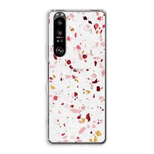 CaseCompany Terrazzo N°9: Sony Xperia 1 III Transparant Hoesje