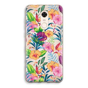 CaseCompany Tropisch 2: Xiaomi Redmi 5 Transparant Hoesje