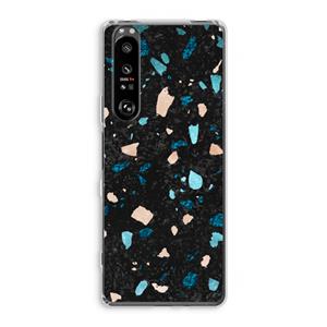 CaseCompany Terrazzo N°11: Sony Xperia 1 III Transparant Hoesje