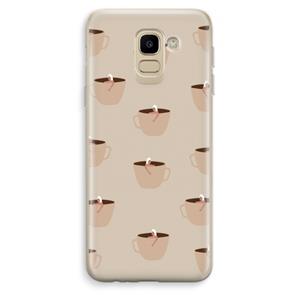 CaseCompany Morning coffee: Samsung Galaxy J6 (2018) Transparant Hoesje