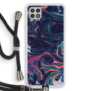 CaseCompany Light Years Beyond: Samsung Galaxy A22 4G Transparant Hoesje met koord
