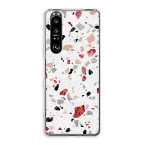 CaseCompany Terrazzo N°12: Sony Xperia 1 III Transparant Hoesje