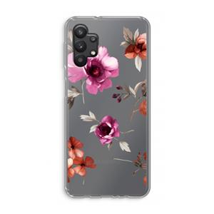 CaseCompany Geschilderde bloemen: Samsung Galaxy A32 5G Transparant Hoesje