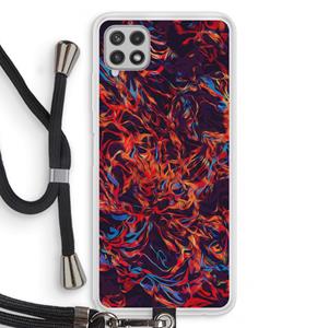 CaseCompany Lucifer: Samsung Galaxy A22 4G Transparant Hoesje met koord