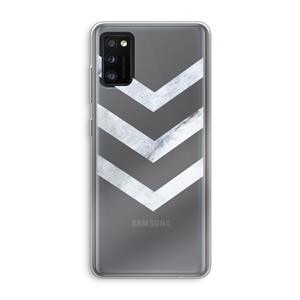 CaseCompany Marmeren pijlen: Samsung Galaxy A41 Transparant Hoesje