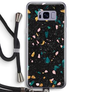 CaseCompany Terrazzo N°10: Samsung Galaxy S8 Plus Transparant Hoesje met koord