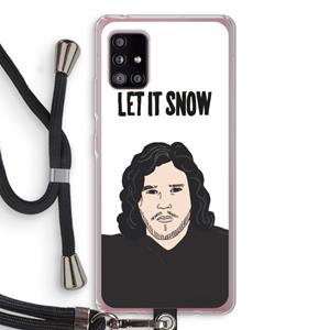 CaseCompany Let It Snow: Samsung Galaxy A51 5G Transparant Hoesje met koord