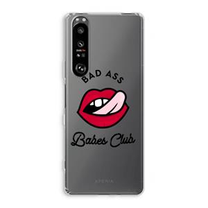 CaseCompany Badass Babes Club: Sony Xperia 1 III Transparant Hoesje
