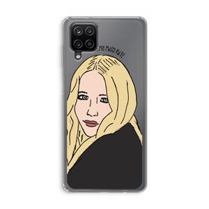 CaseCompany Mary Kate: Samsung Galaxy A12 Transparant Hoesje