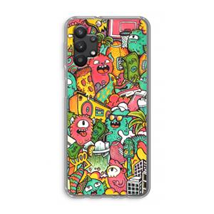 CaseCompany Vexx City: Samsung Galaxy A32 5G Transparant Hoesje