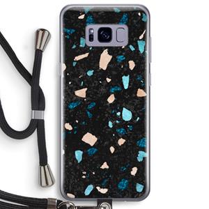 CaseCompany Terrazzo N°11: Samsung Galaxy S8 Plus Transparant Hoesje met koord
