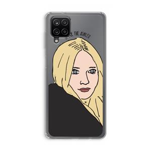 CaseCompany Ashley: Samsung Galaxy A12 Transparant Hoesje