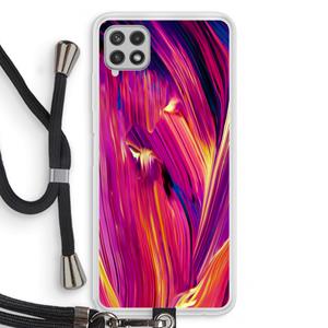 CaseCompany Phoenix: Samsung Galaxy A22 4G Transparant Hoesje met koord