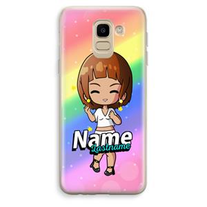 CaseCompany Chibi Maker vrouw: Samsung Galaxy J6 (2018) Transparant Hoesje