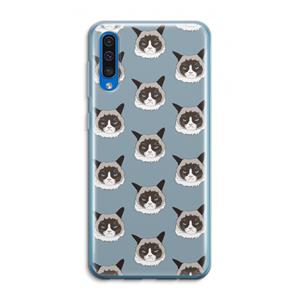 CaseCompany It's a Purrr Case: Samsung Galaxy A50 Transparant Hoesje