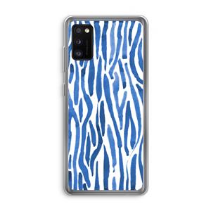 CaseCompany Blauwe nerven: Samsung Galaxy A41 Transparant Hoesje
