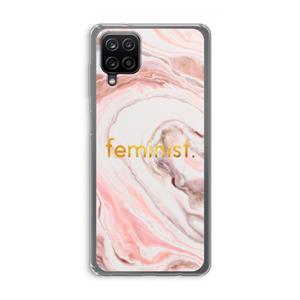 CaseCompany Feminist: Samsung Galaxy A12 Transparant Hoesje