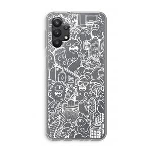 CaseCompany Vexx City #2: Samsung Galaxy A32 5G Transparant Hoesje
