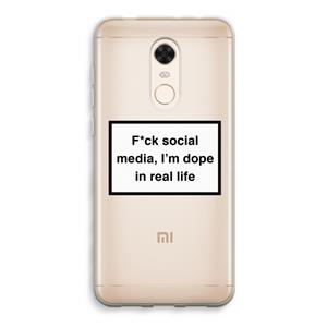 CaseCompany I'm dope: Xiaomi Redmi 5 Transparant Hoesje