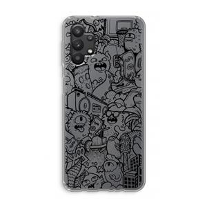 CaseCompany Vexx Black City : Samsung Galaxy A32 5G Transparant Hoesje