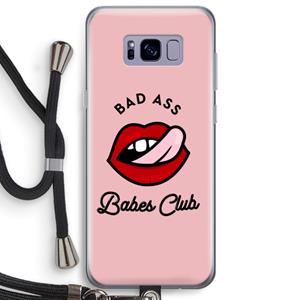 CaseCompany Badass Babes Club: Samsung Galaxy S8 Plus Transparant Hoesje met koord