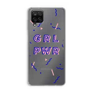 CaseCompany GRL PWR: Samsung Galaxy A12 Transparant Hoesje