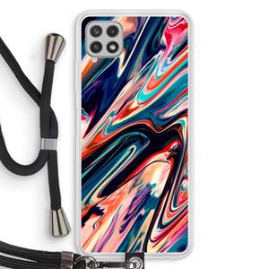 CaseCompany Quantum Being: Samsung Galaxy A22 4G Transparant Hoesje met koord