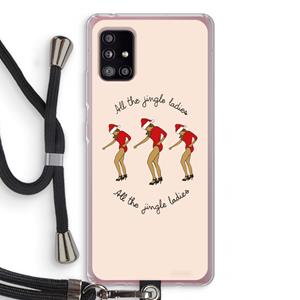 CaseCompany Jingle Ladies: Samsung Galaxy A51 5G Transparant Hoesje met koord