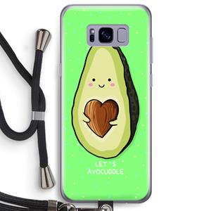 CaseCompany Avocuddle: Samsung Galaxy S8 Plus Transparant Hoesje met koord