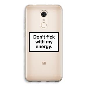 CaseCompany My energy: Xiaomi Redmi 5 Transparant Hoesje