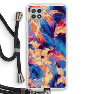 CaseCompany Tuesday Night: Samsung Galaxy A22 4G Transparant Hoesje met koord