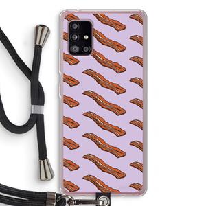 CaseCompany Bacon to my eggs #2: Samsung Galaxy A51 5G Transparant Hoesje met koord