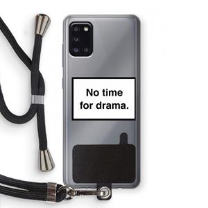 CaseCompany No drama: Samsung Galaxy A31 Transparant Hoesje met koord