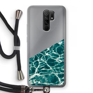 CaseCompany Weerkaatsing water: Xiaomi Redmi 9 Transparant Hoesje met koord