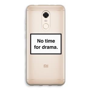 CaseCompany No drama: Xiaomi Redmi 5 Transparant Hoesje