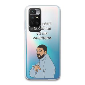CaseCompany Hotline bling: Xiaomi Redmi 10 Transparant Hoesje