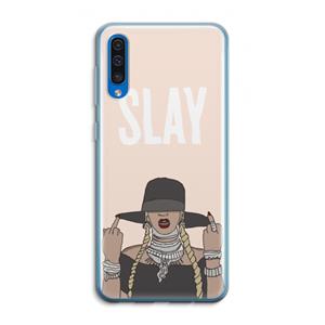 CaseCompany Slay All Day: Samsung Galaxy A50 Transparant Hoesje