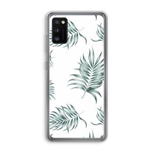 CaseCompany Simple leaves: Samsung Galaxy A41 Transparant Hoesje