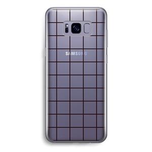 CaseCompany Rooster: Samsung Galaxy S8 Transparant Hoesje