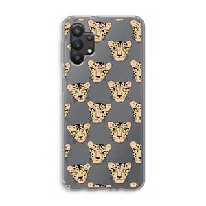 CaseCompany Tijger: Samsung Galaxy A32 5G Transparant Hoesje